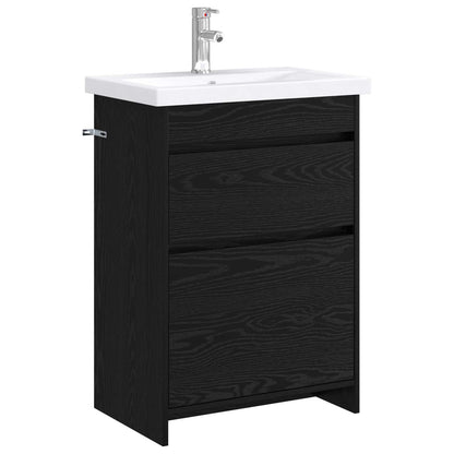 Badezimmermöbel-Set Schwarze Eiche 61 x 40 x 84,5 cm