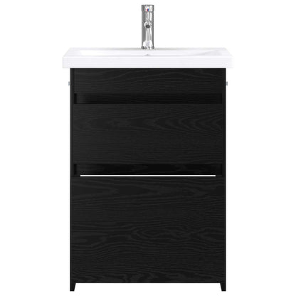 Badezimmermöbel-Set Schwarze Eiche 61 x 40 x 84,5 cm