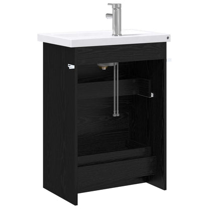 Badezimmermöbel-Set Schwarze Eiche 61 x 40 x 84,5 cm