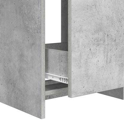 Badezimmermöbel-Set Betongrau 61 x 40 x 84,5 cm Holzwerkstoff