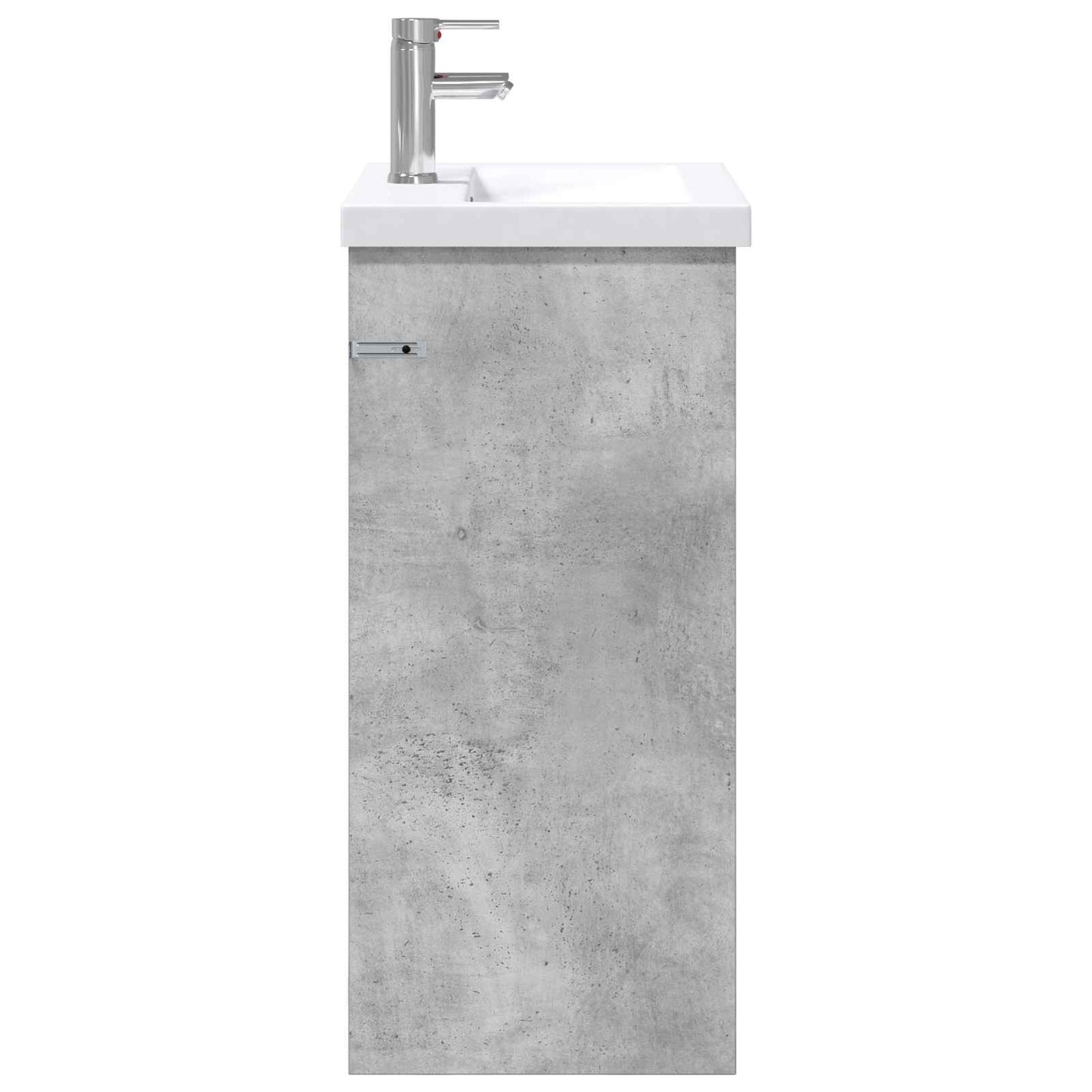 Badezimmermöbel-Set Betongrau 61 x 40 x 84,5 cm Holzwerkstoff