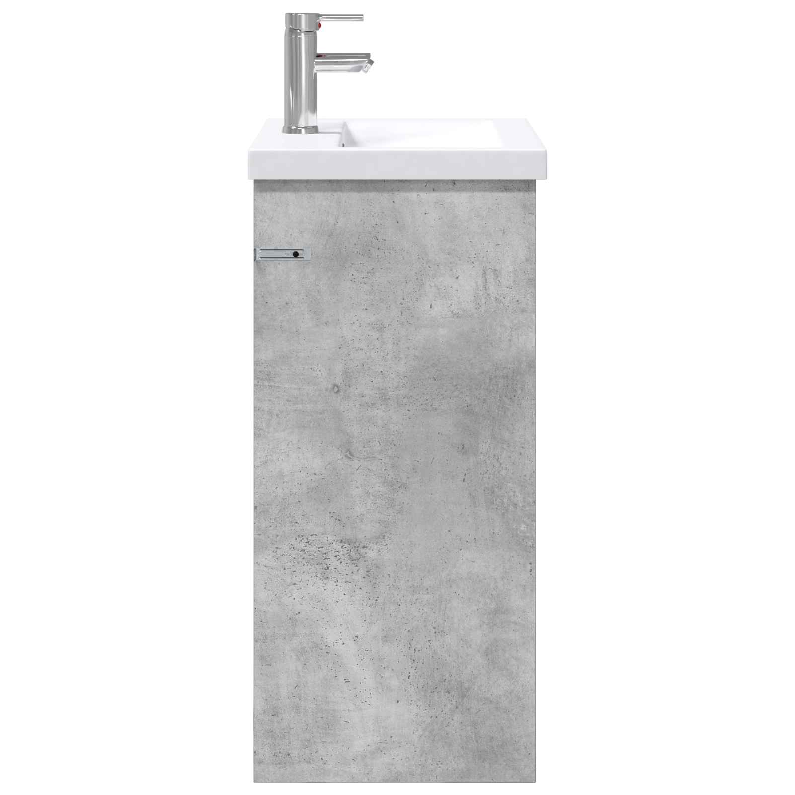 Badezimmermöbel-Set Betongrau 61 x 40 x 84,5 cm Holzwerkstoff
