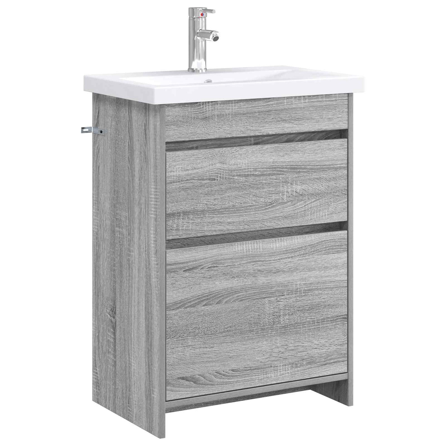 Badezimmermöbel-Set Grau Sonoma 61 x 40 x 84,5 cm Holzwerkstoff