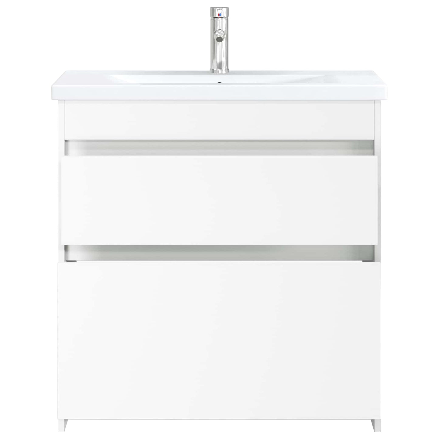 Badezimmermöbel-Set Weiß 81 x 40 x 84,5 cm Holzwerkstoff