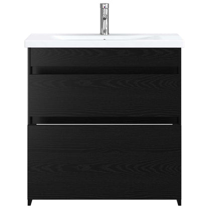 Badezimmermöbel-Set Schwarze Eiche 81 x 40 x 84,5 cm
