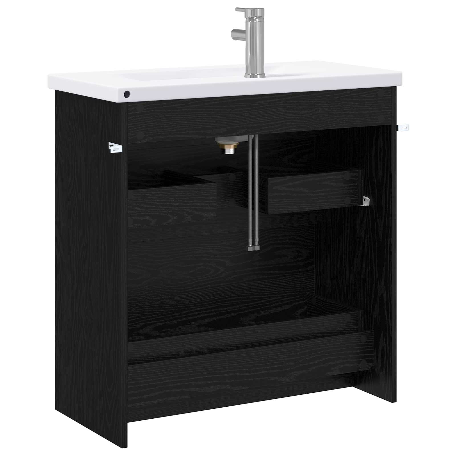 Badezimmermöbel-Set Schwarze Eiche 81 x 40 x 84,5 cm