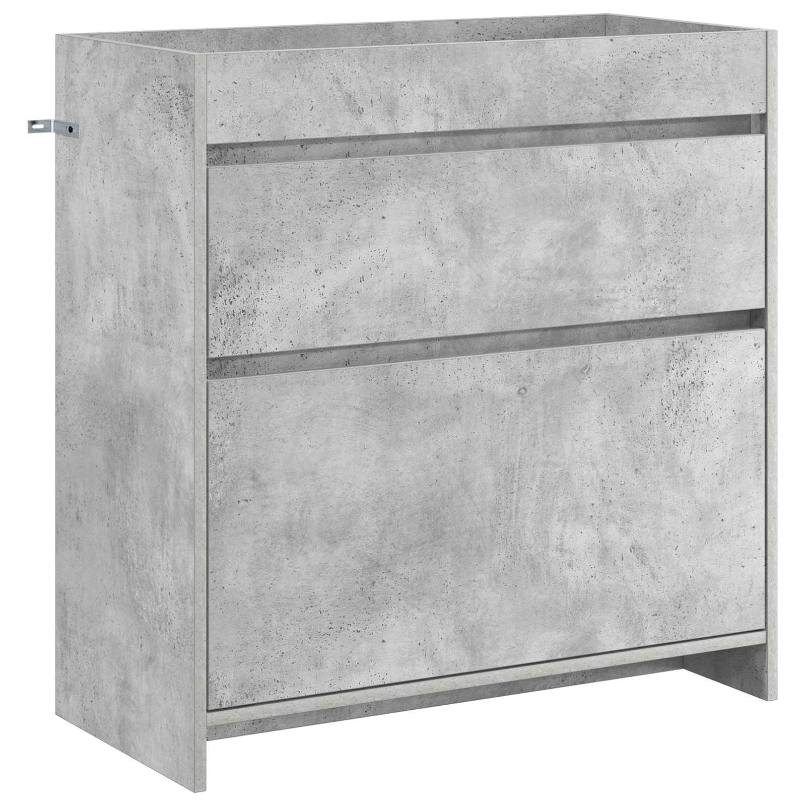 Badezimmermöbel-Set Betongrau 81 x 40 x 84,5 cm Holzwerkstoff
