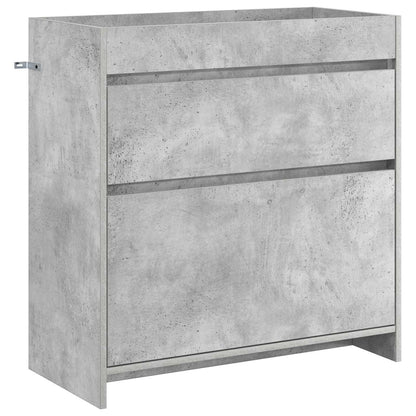 Badezimmermöbel-Set Betongrau 81 x 40 x 84,5 cm Holzwerkstoff