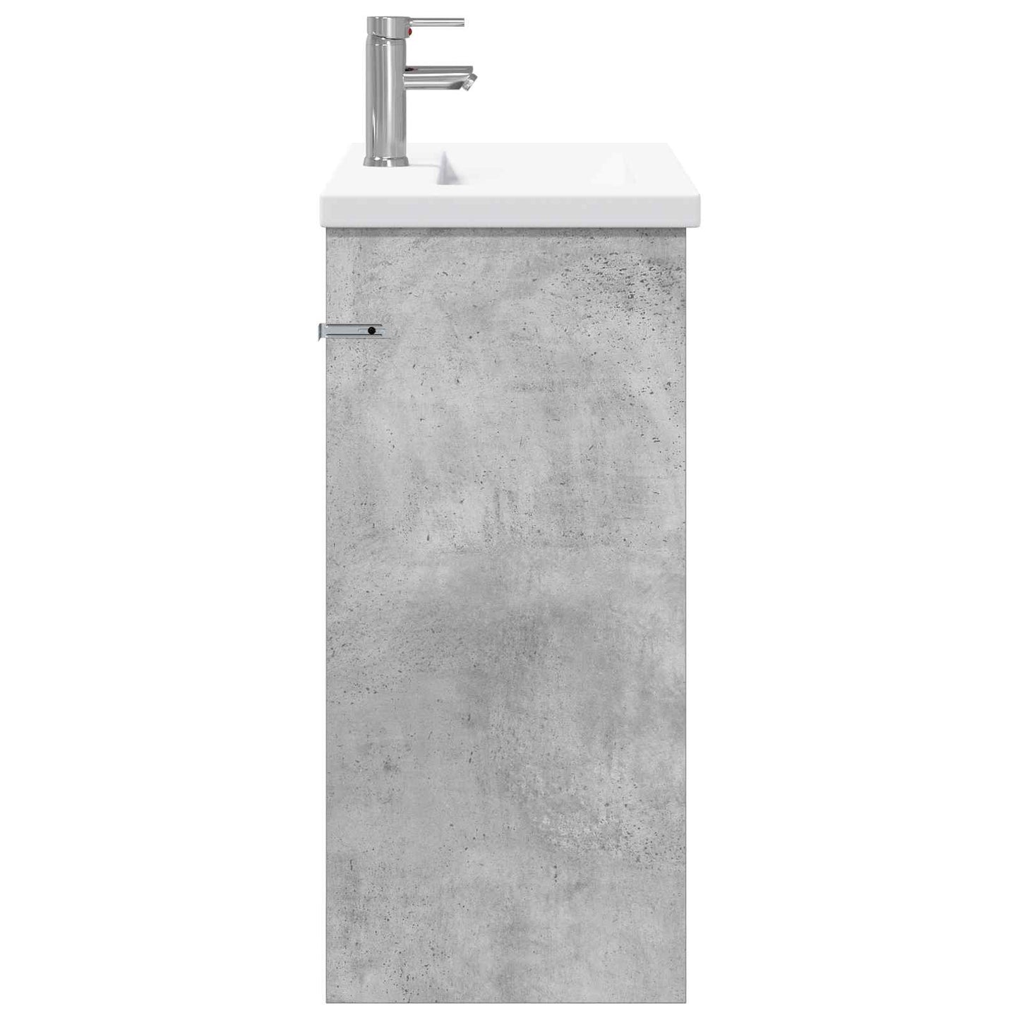 Badezimmermöbel-Set Betongrau 81 x 40 x 84,5 cm Holzwerkstoff