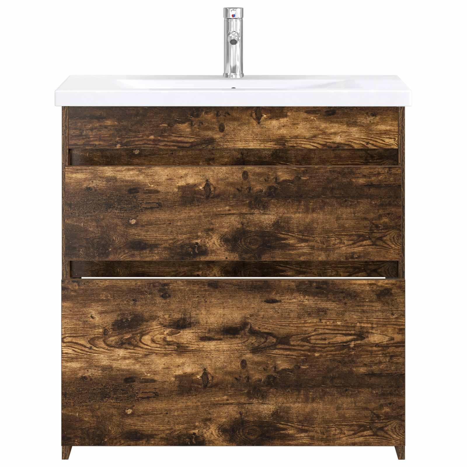 Badezimmermöbel-Set Geräucherte Eiche 81 x 40 x 84,5 cm