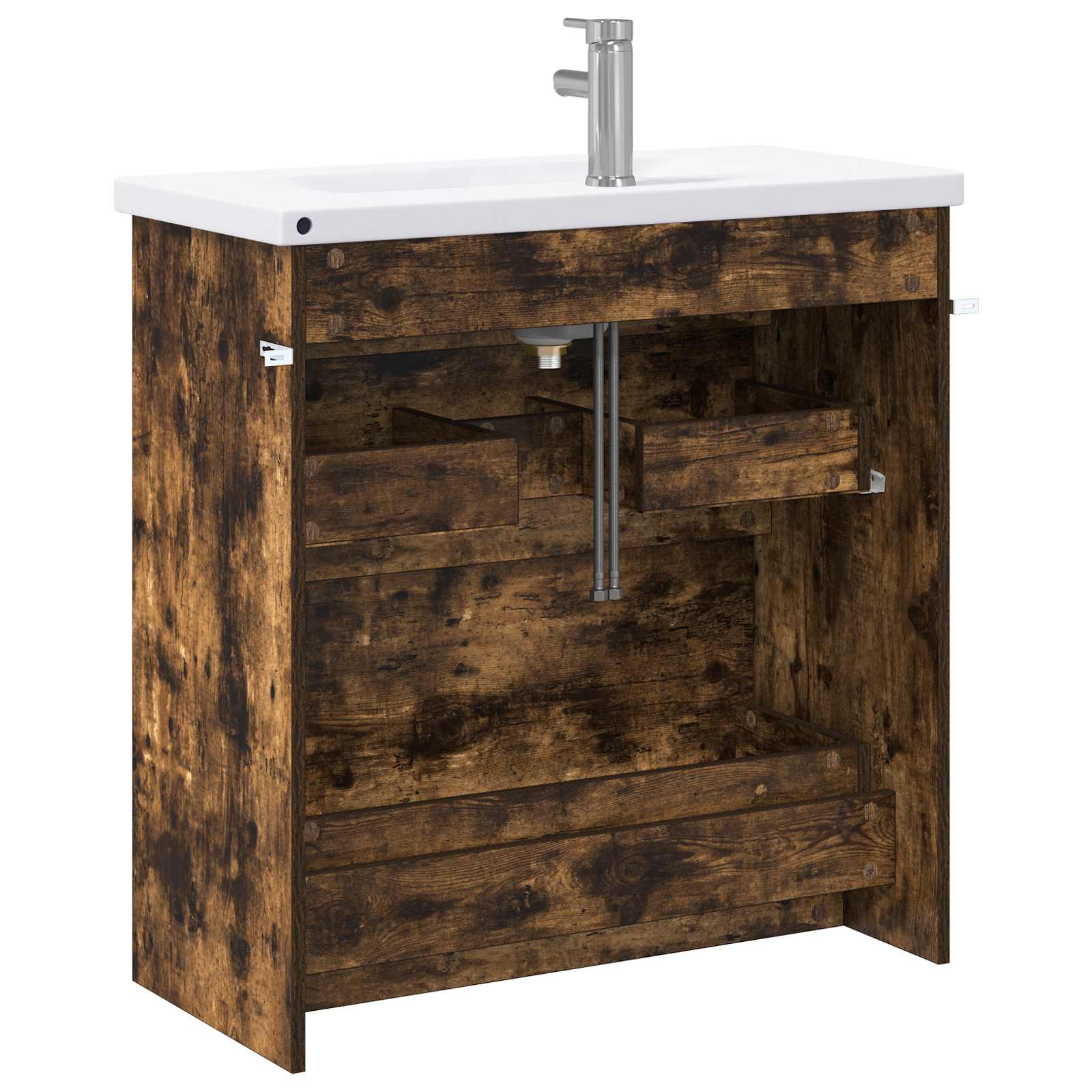 Badezimmermöbel-Set Geräucherte Eiche 81 x 40 x 84,5 cm