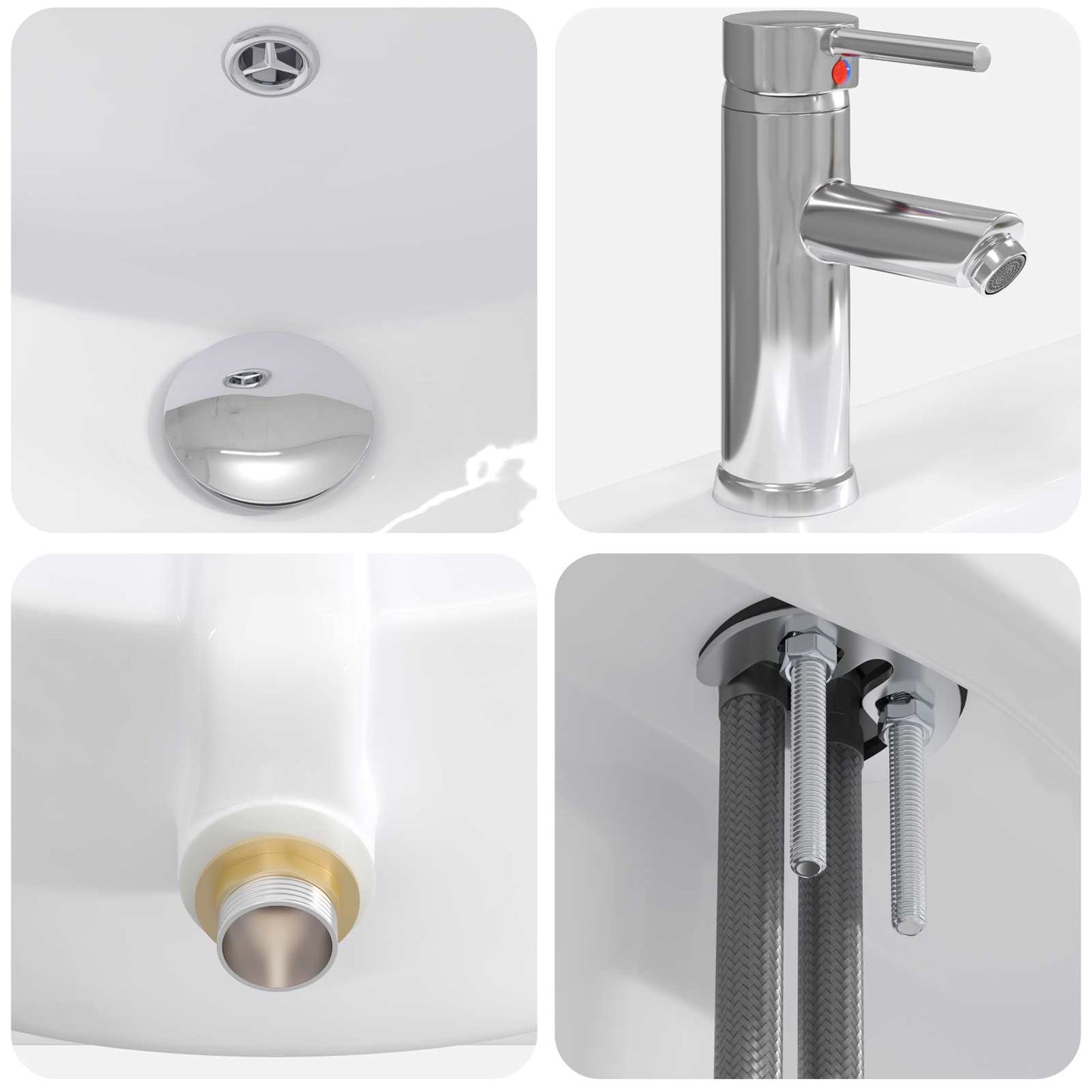 Badezimmermöbel-Set Grau Sonoma 81 x 40 x 84,5 cm Holzwerkstoff