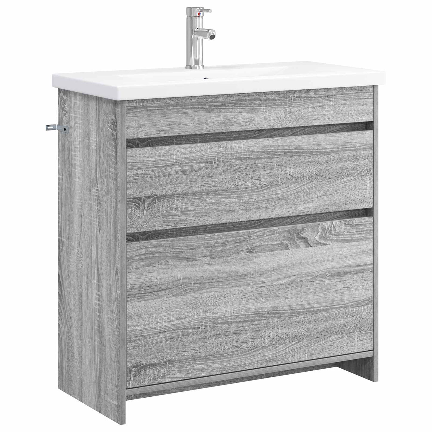 Badezimmermöbel-Set Grau Sonoma 81 x 40 x 84,5 cm Holzwerkstoff