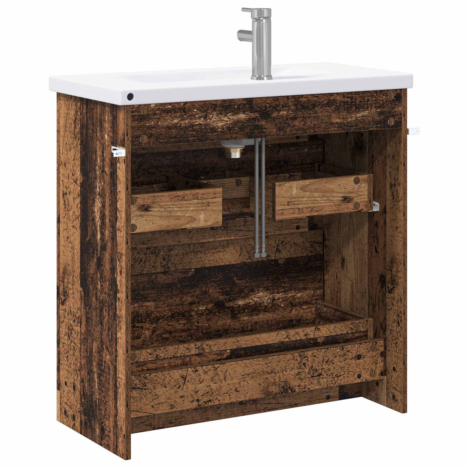 Badezimmermöbel-Set Altholz 81 x 40 x 84,5 cm Holzwerkstoff