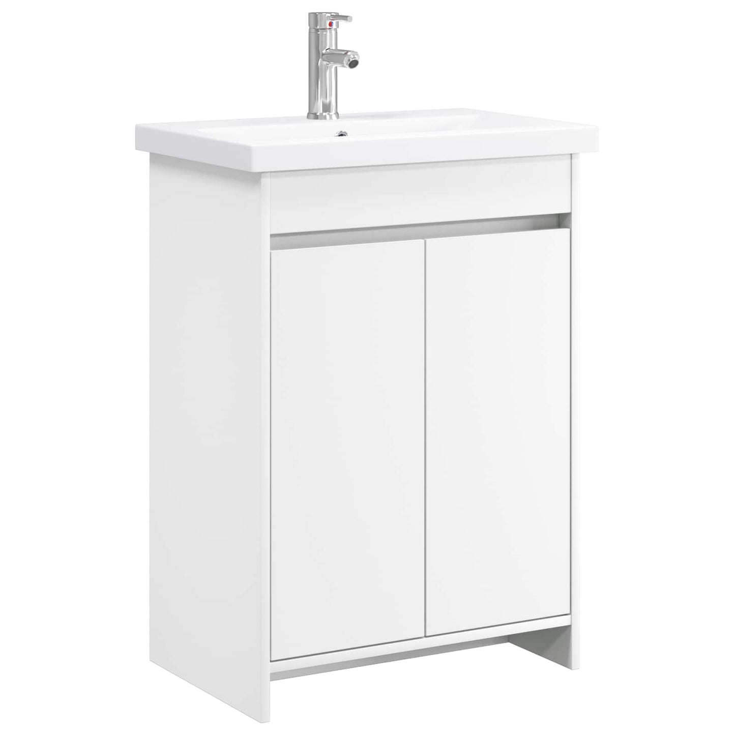 Badezimmermöbel-Set Weiß 61 x 40 x 84,5 cm Holzwerkstoff