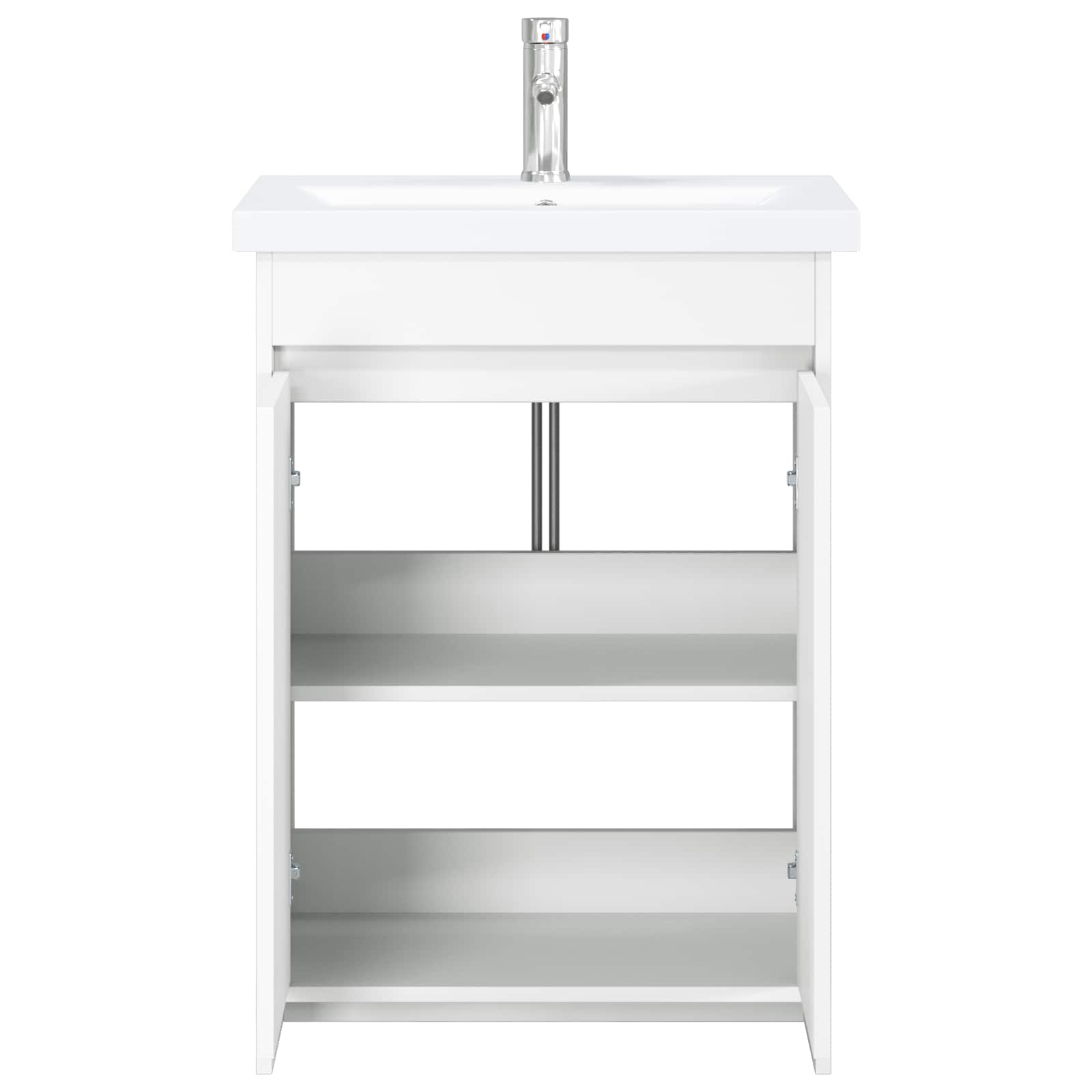 Badezimmermöbel-Set Weiß 61 x 40 x 84,5 cm Holzwerkstoff