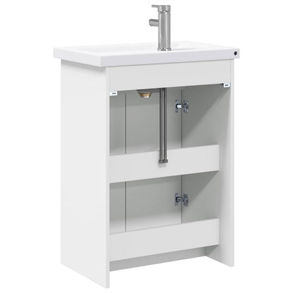 Badezimmermöbel-Set Weiß 61 x 40 x 84,5 cm Holzwerkstoff