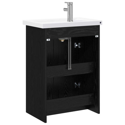 Badezimmermöbel-Set Schwarze Eiche 61 x 40 x 84,5 cm