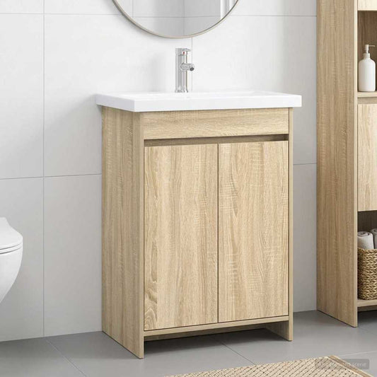 Badezimmermöbel-Set Sonoma-Eiche 61 x 40 x 84,5 cm