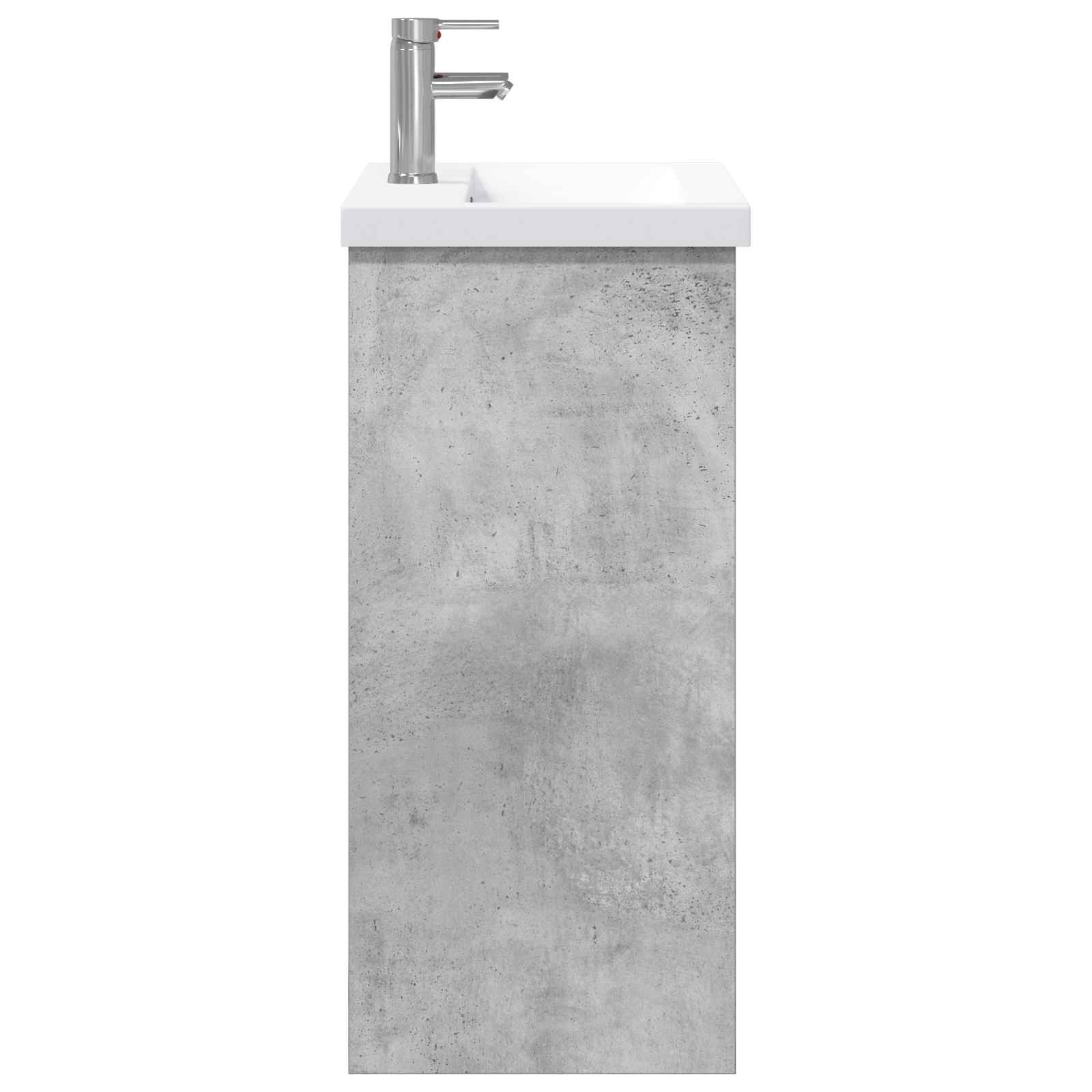 Badezimmermöbel-Set Betongrau 61 x 40 x 84,5 cm Holzwerkstoff