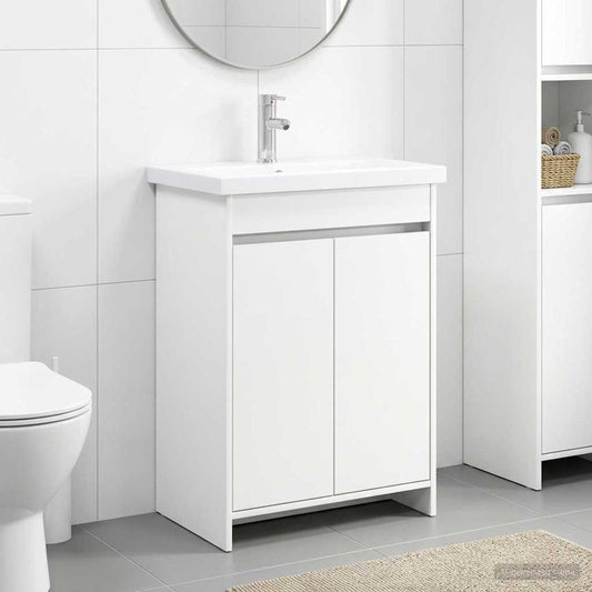 Badezimmermöbel-Set Weiß 81 x 40 x 84,5 cm Holzwerkstoff