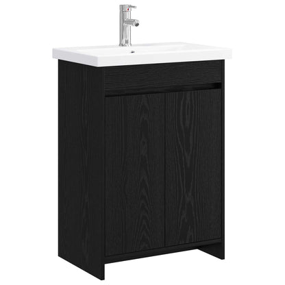 Badezimmermöbel-Set Schwarze Eiche 81 x 40 x 84,5 cm