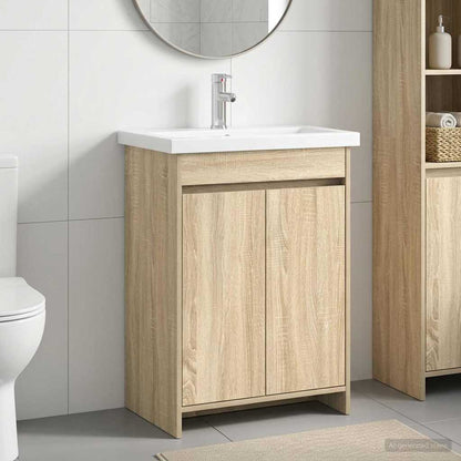 Badezimmermöbel-Set Sonoma-Eiche 81 x 40 x 84,5 cm