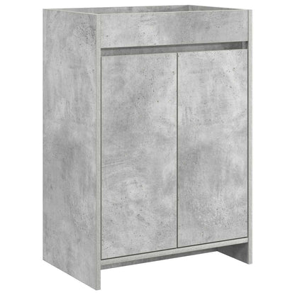 Badezimmermöbel-Set Betongrau 81 x 40 x 84,5 cm Holzwerkstoff