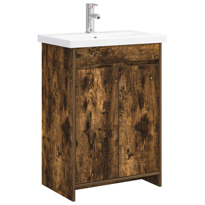 Badezimmermöbel-Set Geräucherte Eiche 81 x 40 x 84,5 cm