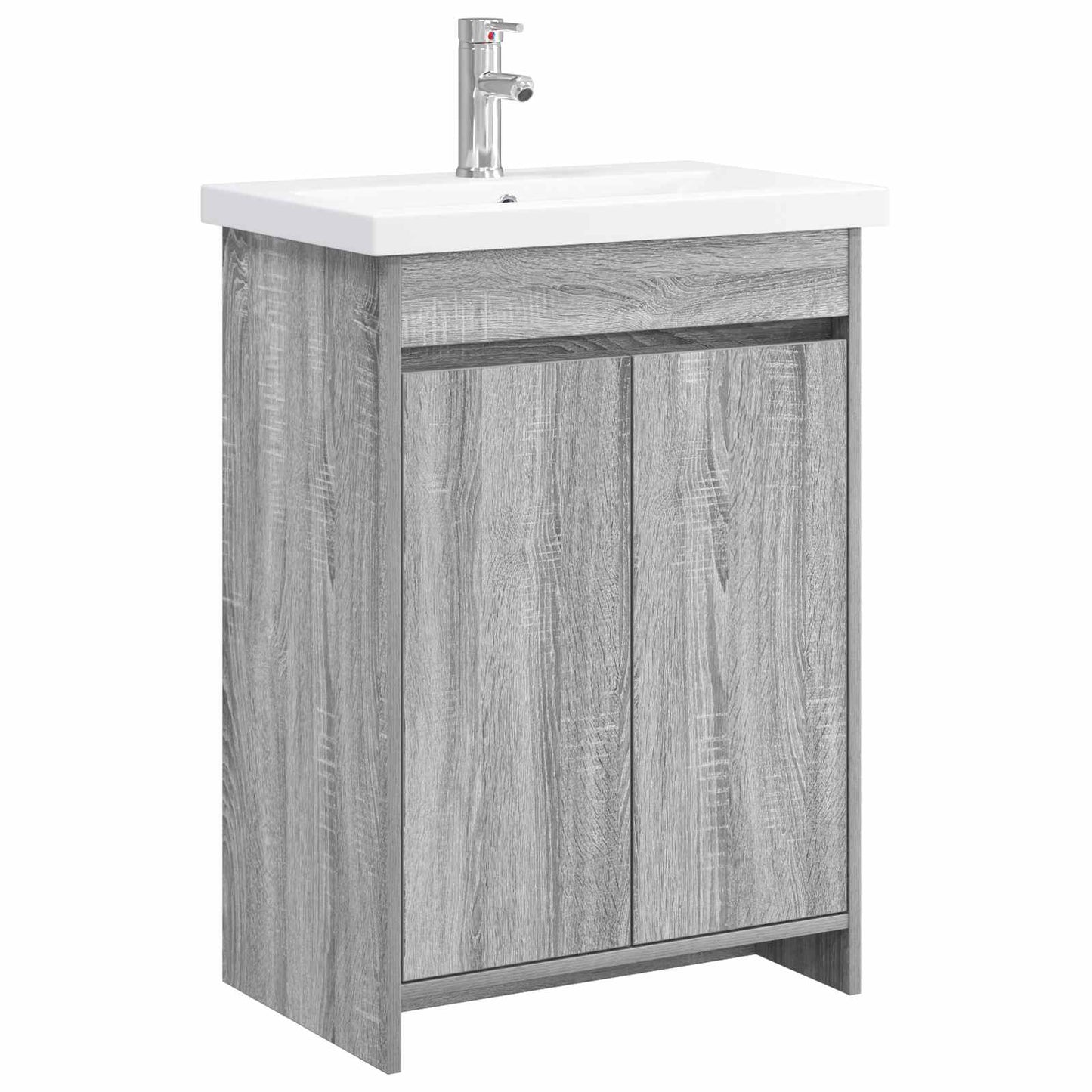 Badezimmermöbel-Set Grau Sonoma 81 x 40 x 84,5 cm Holzwerkstoff