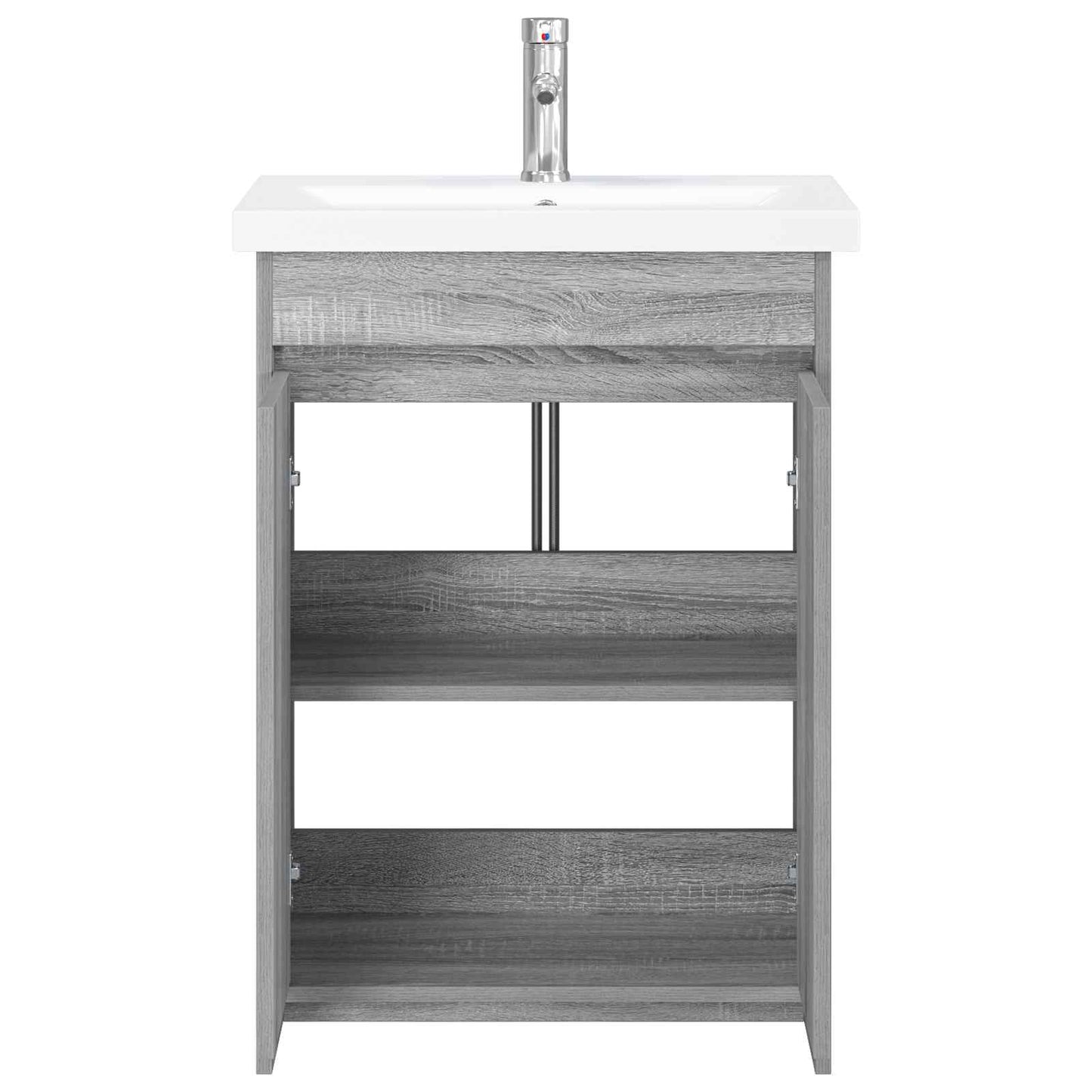 Badezimmermöbel-Set Grau Sonoma 81 x 40 x 84,5 cm Holzwerkstoff