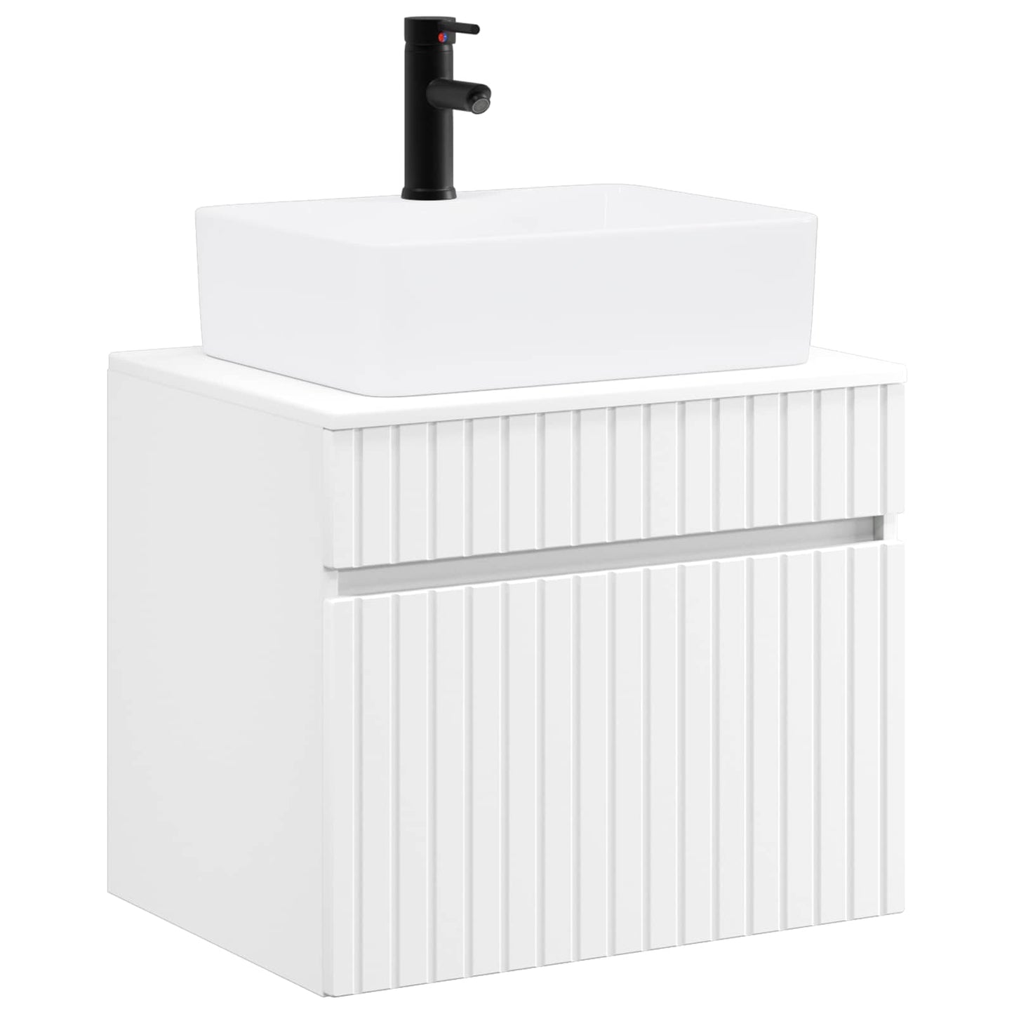 Badezimmermöbel-Set Weiß Holzwerkstoff