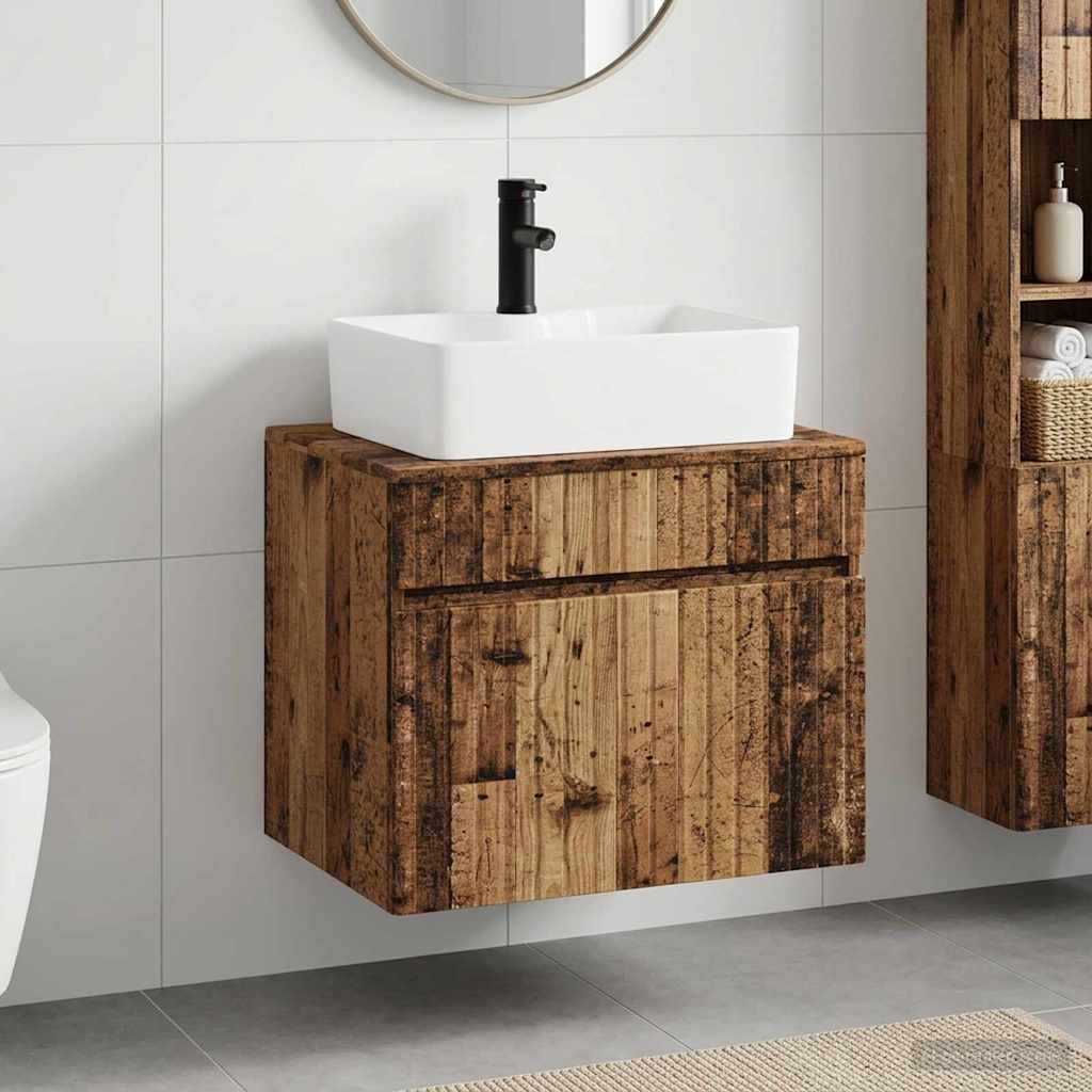 Badezimmermöbel-Set Altholz Holzwerkstoff
