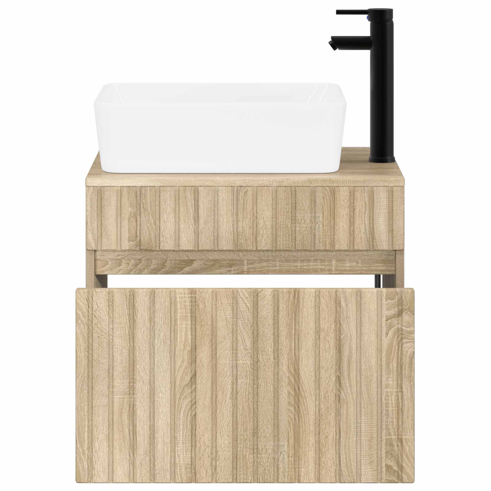 Badezimmermöbel-Set Sonoma-Eiche Holzwerkstoff
