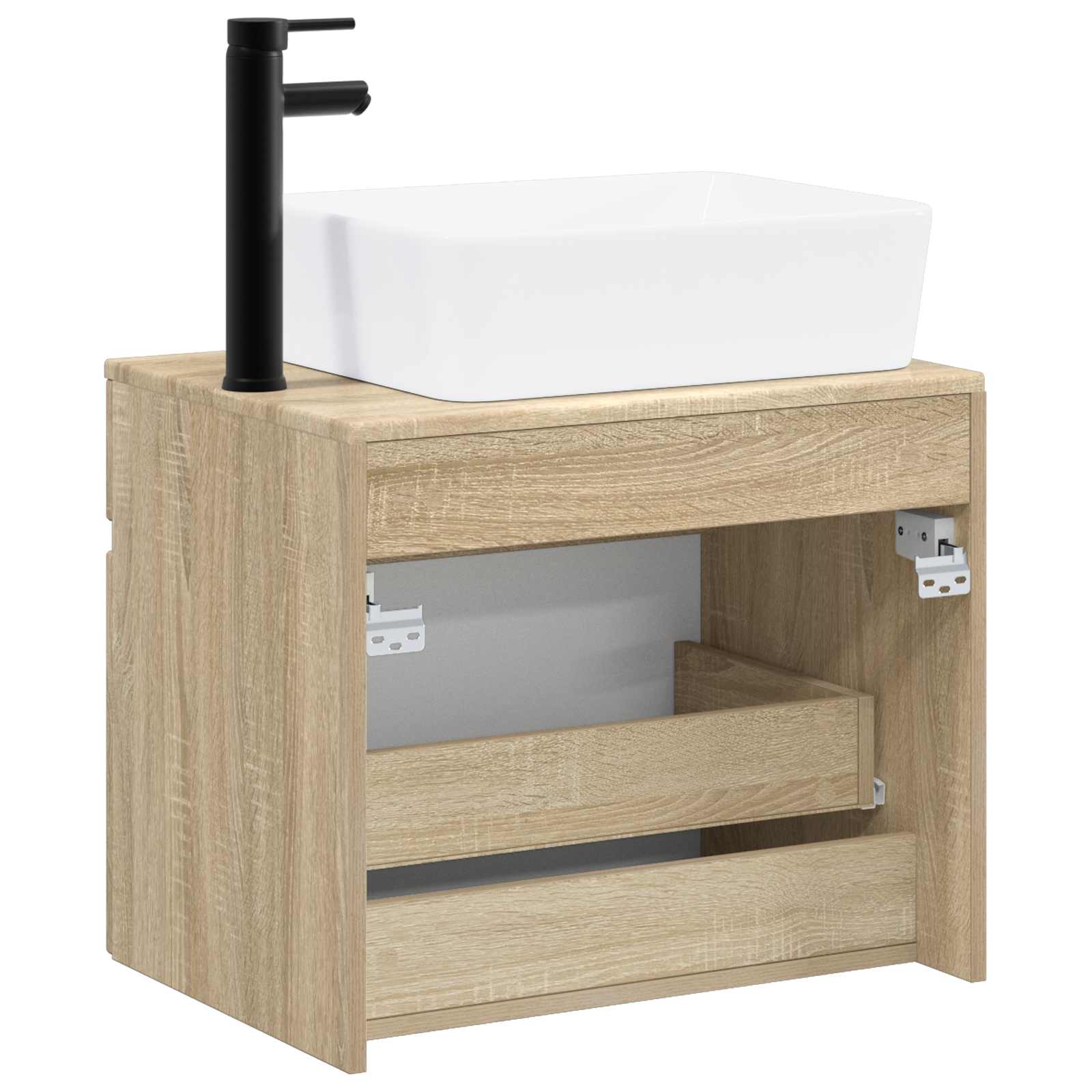 Badezimmermöbel-Set Sonoma-Eiche Holzwerkstoff