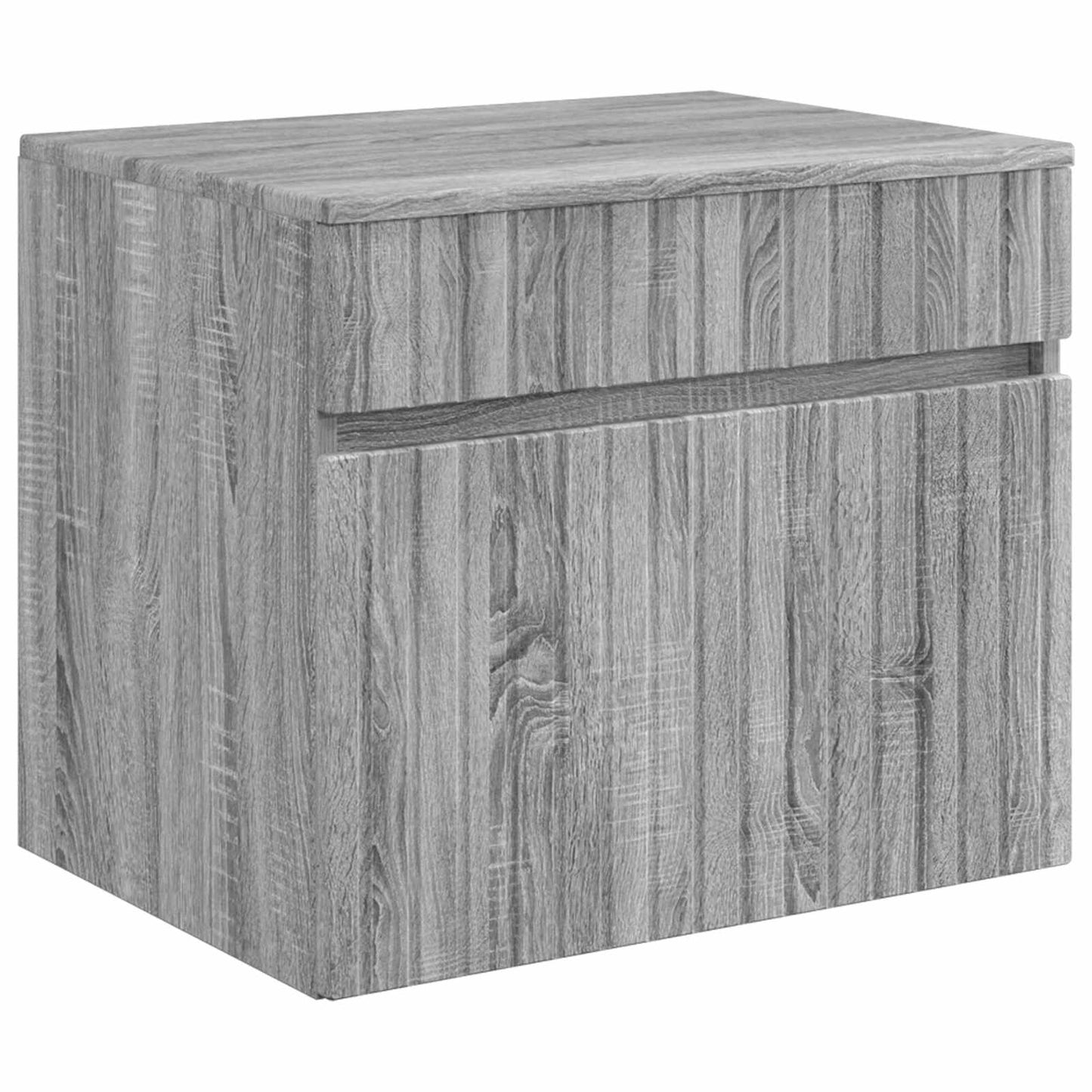 Badezimmermöbel-Set Grau Sonoma Holzwerkstoff