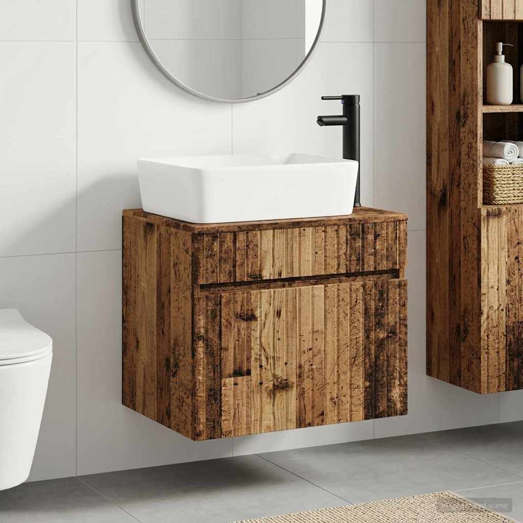 Badezimmermöbel-Set Altholz Holzwerkstoff