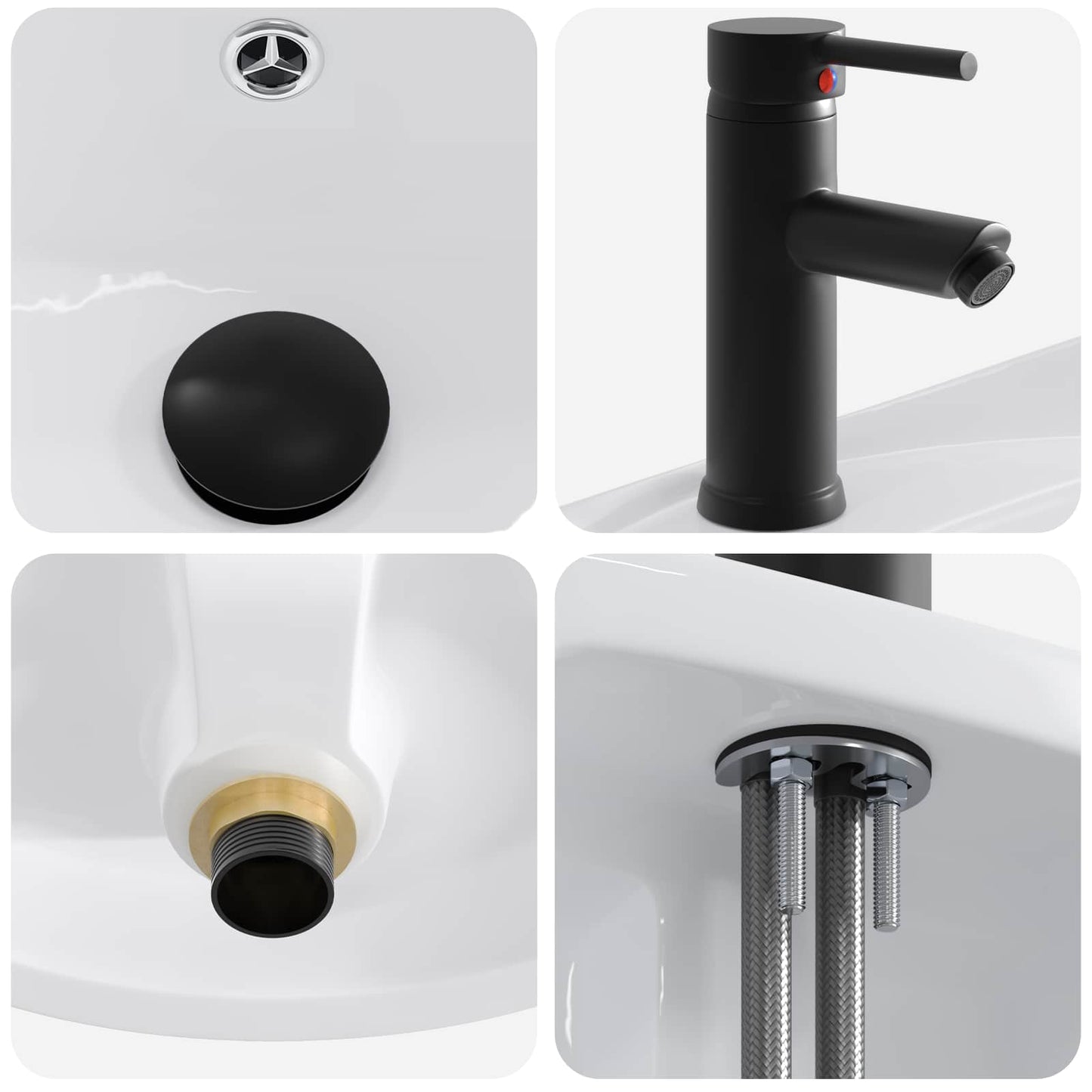 Badezimmermöbel-Set Sonoma-Eiche Holzwerkstoff