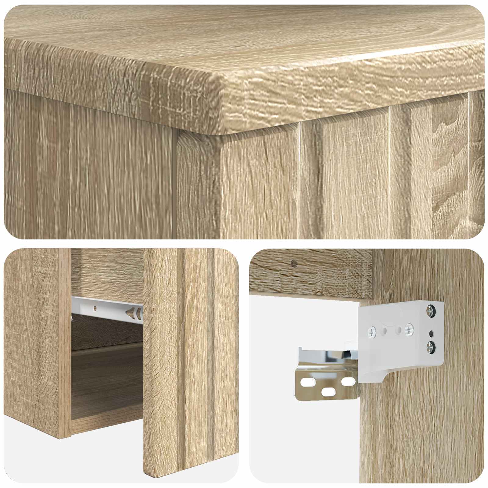 Badezimmermöbel-Set Sonoma-Eiche Holzwerkstoff