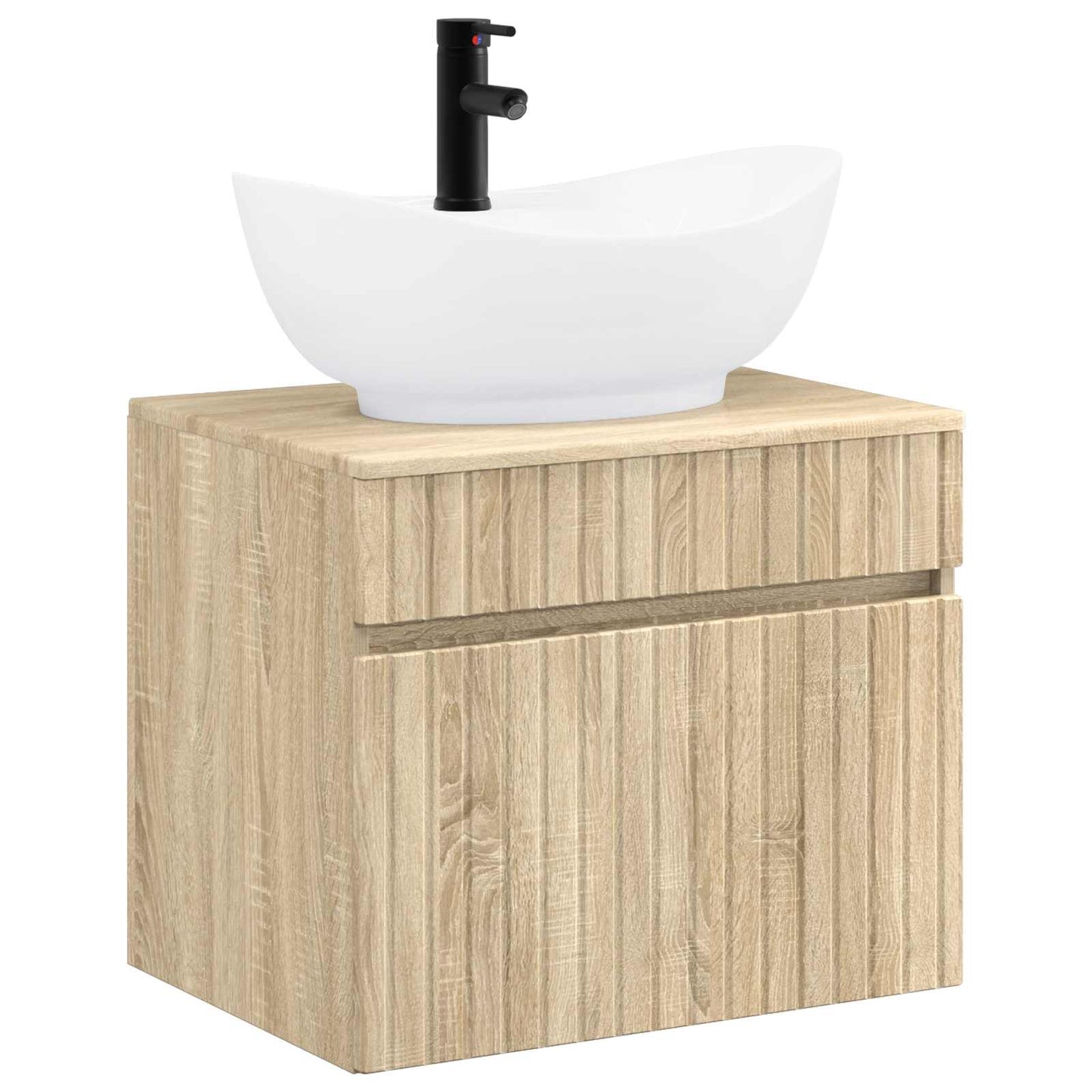 Badezimmermöbel-Set Sonoma-Eiche Holzwerkstoff