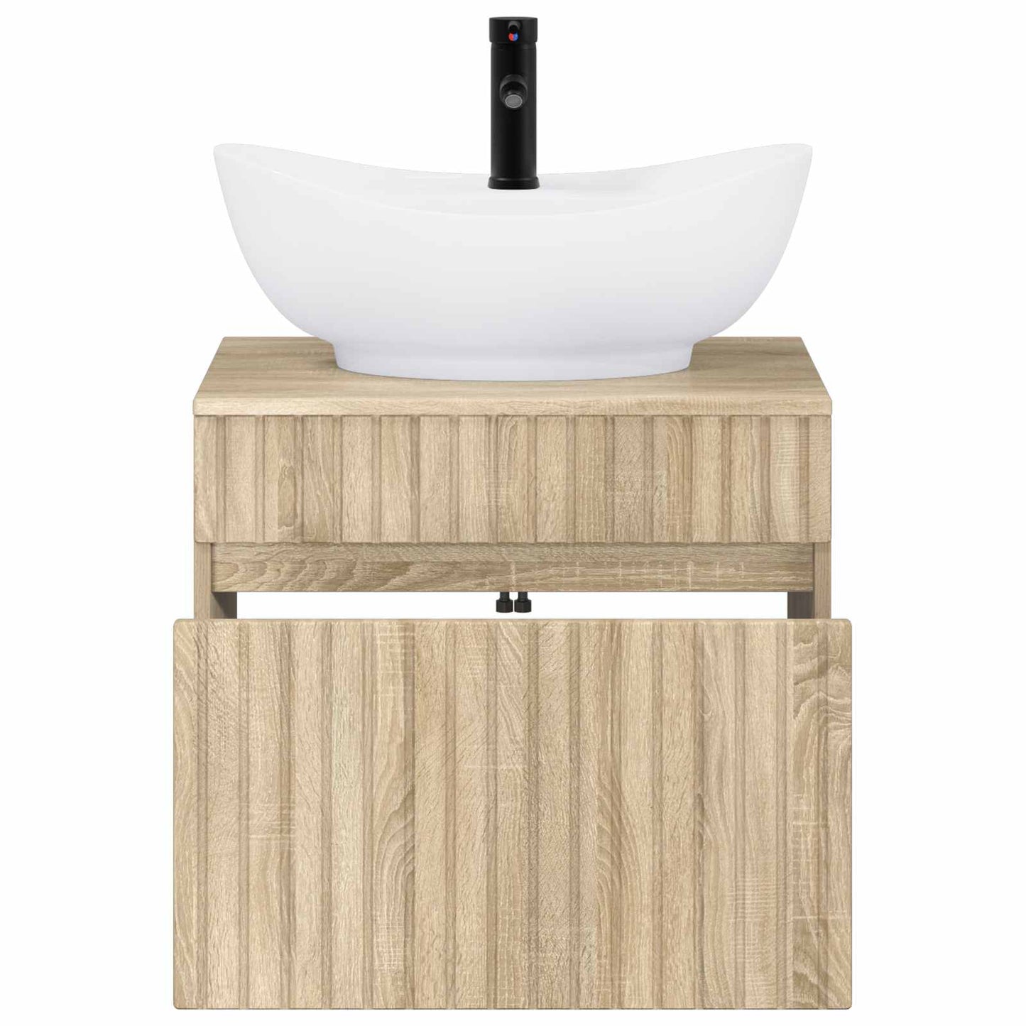 Badezimmermöbel-Set Sonoma-Eiche Holzwerkstoff