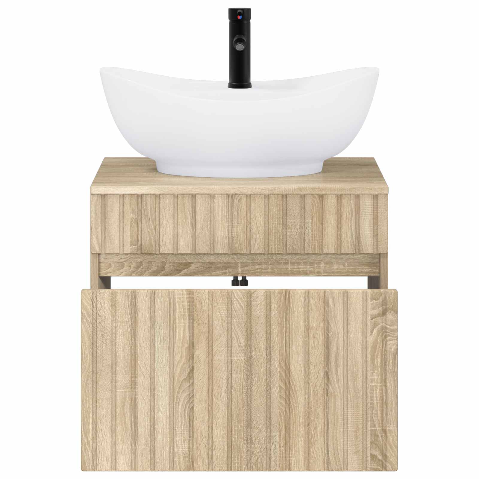 Badezimmermöbel-Set Sonoma-Eiche Holzwerkstoff