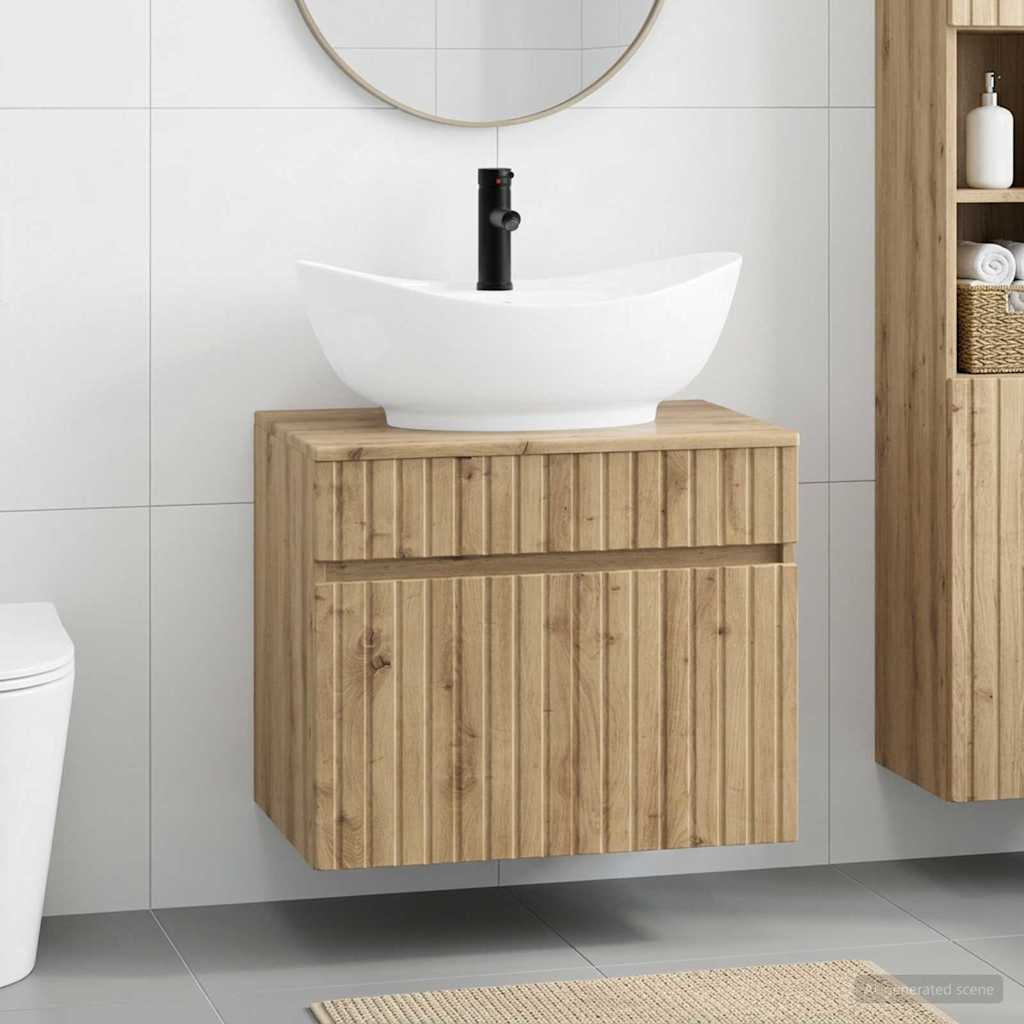 Badezimmermöbel-Set Artisan-Eiche Holzwerkstoff