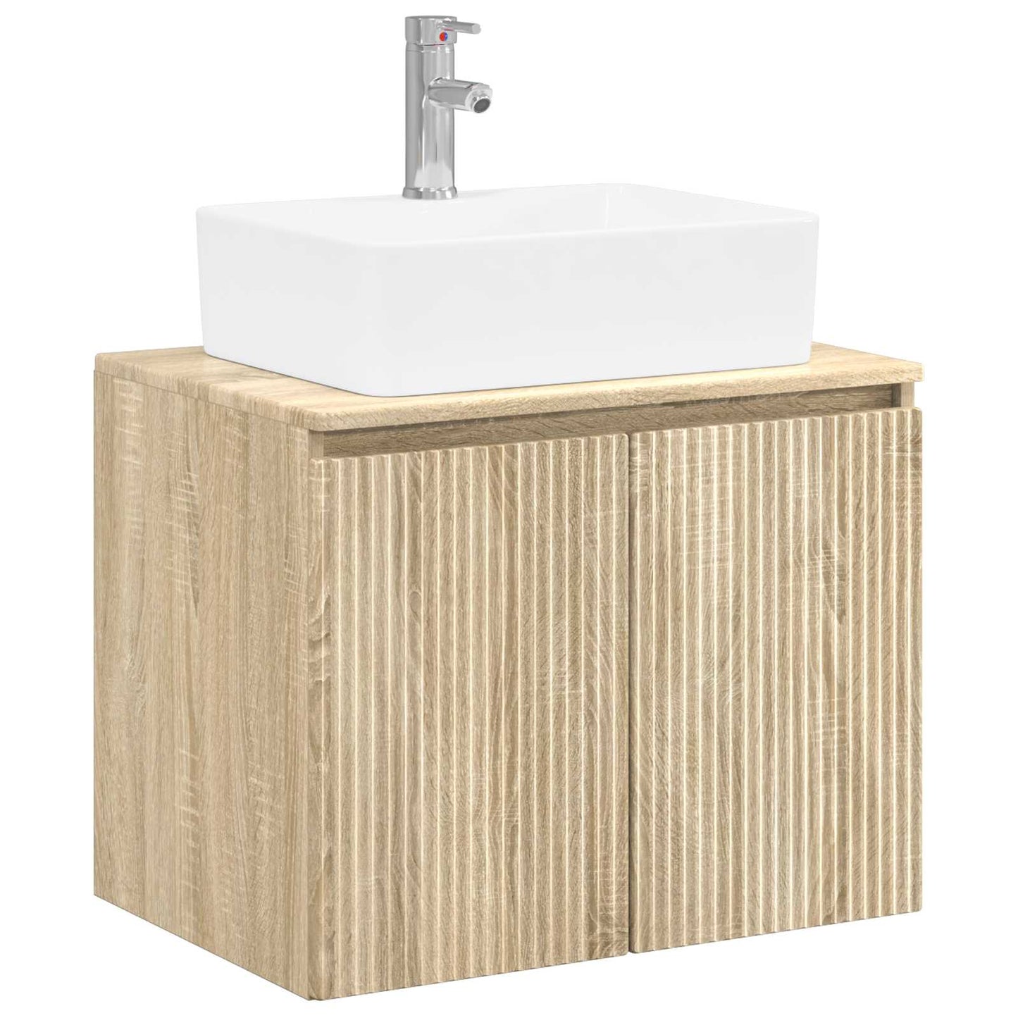 Badezimmermöbel-Set Sonoma-Eiche Holzwerkstoff