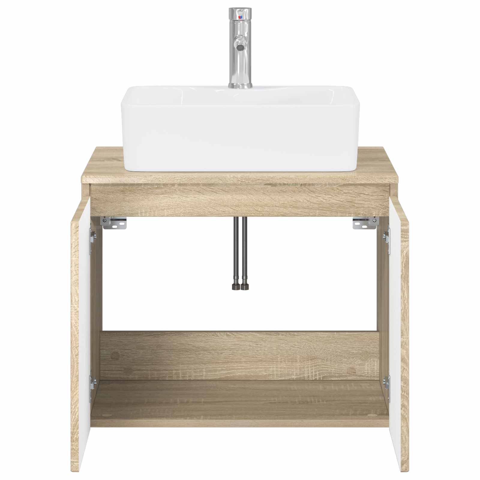 Badezimmermöbel-Set Sonoma-Eiche Holzwerkstoff