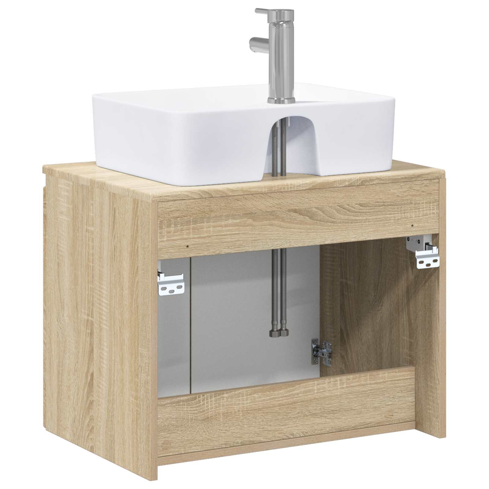 Badezimmermöbel-Set Sonoma-Eiche Holzwerkstoff