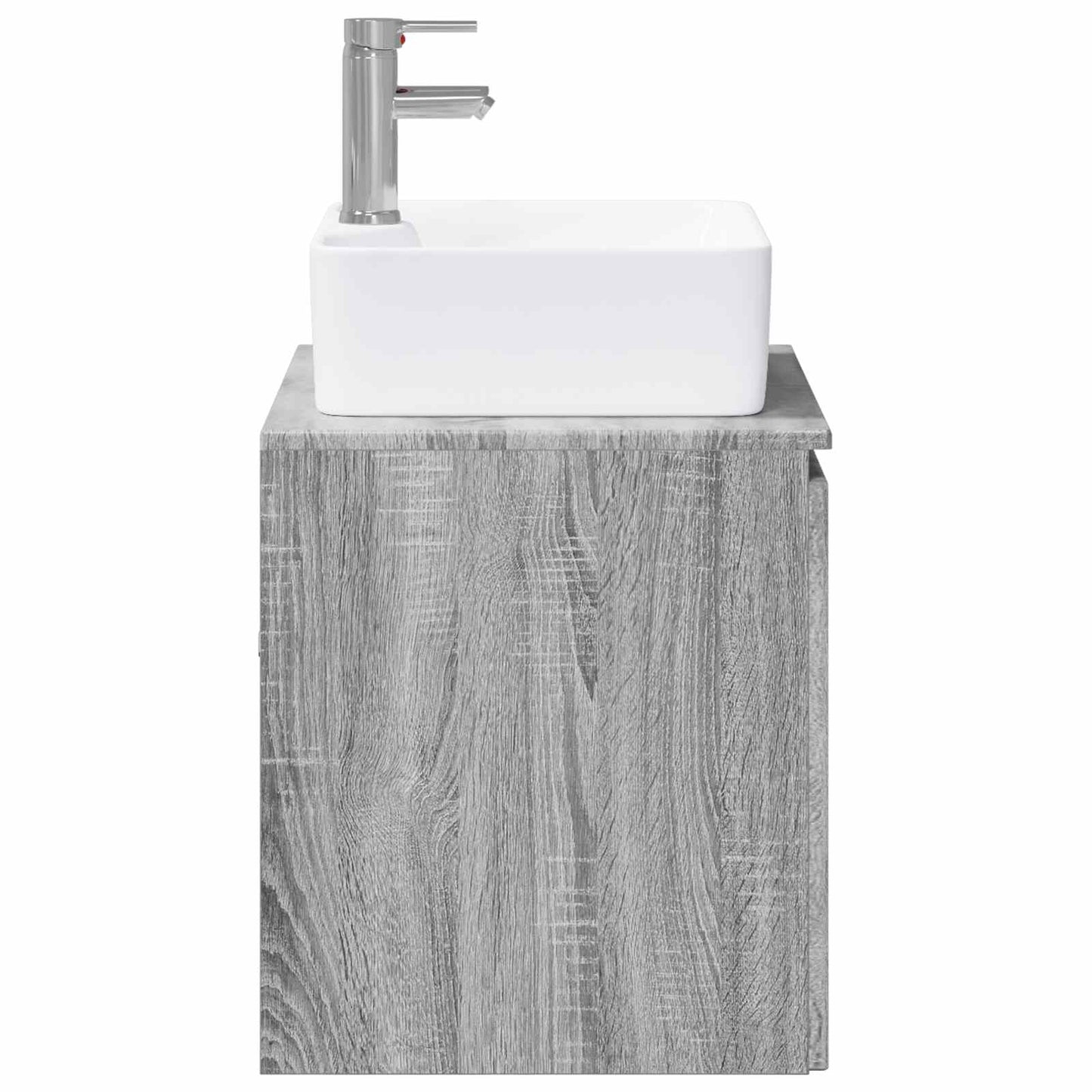 Badezimmermöbel-Set Grau Sonoma Holzwerkstoff