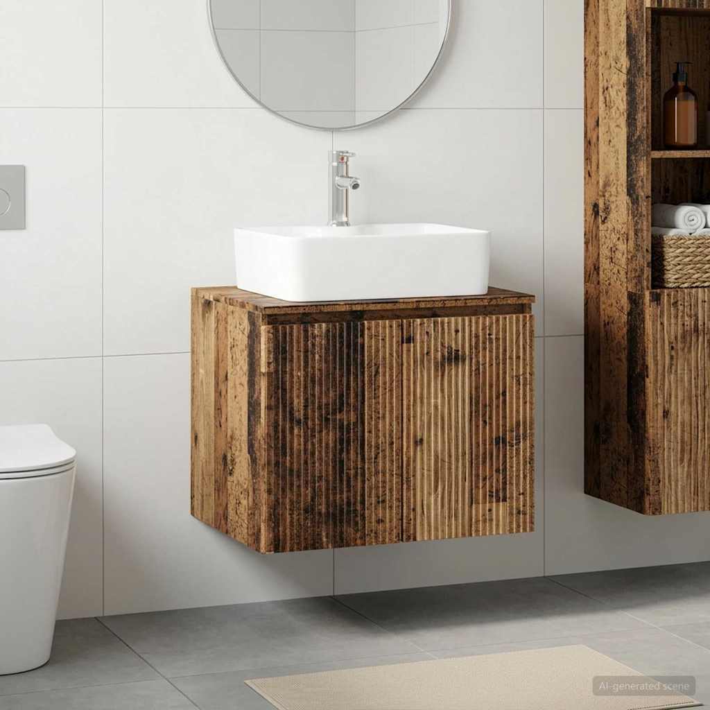 Badezimmermöbel-Set Altholz Holzwerkstoff