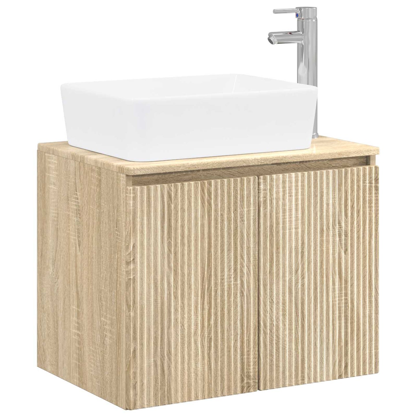 Badezimmermöbel-Set Sonoma-Eiche Holzwerkstoff