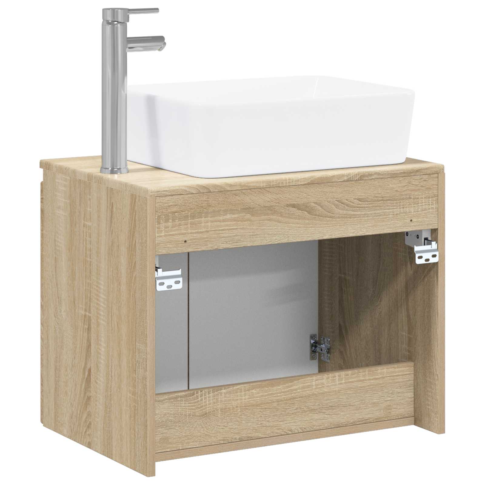 Badezimmermöbel-Set Sonoma-Eiche Holzwerkstoff